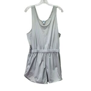 FLX Romper Womens L Blue Athletic Tennis Sleeveless Performance Sport Activewear